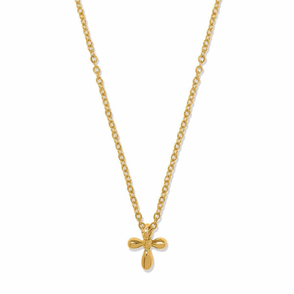 ENCHANTING CROSS NECKLACE IN GOLD- BRIGHTON