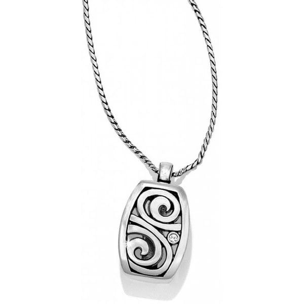 LONDON GROVE BADGE CLIP NECKLACE- BRIGHTON