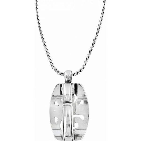 LONDON GROVE BADGE CLIP NECKLACE- BRIGHTON