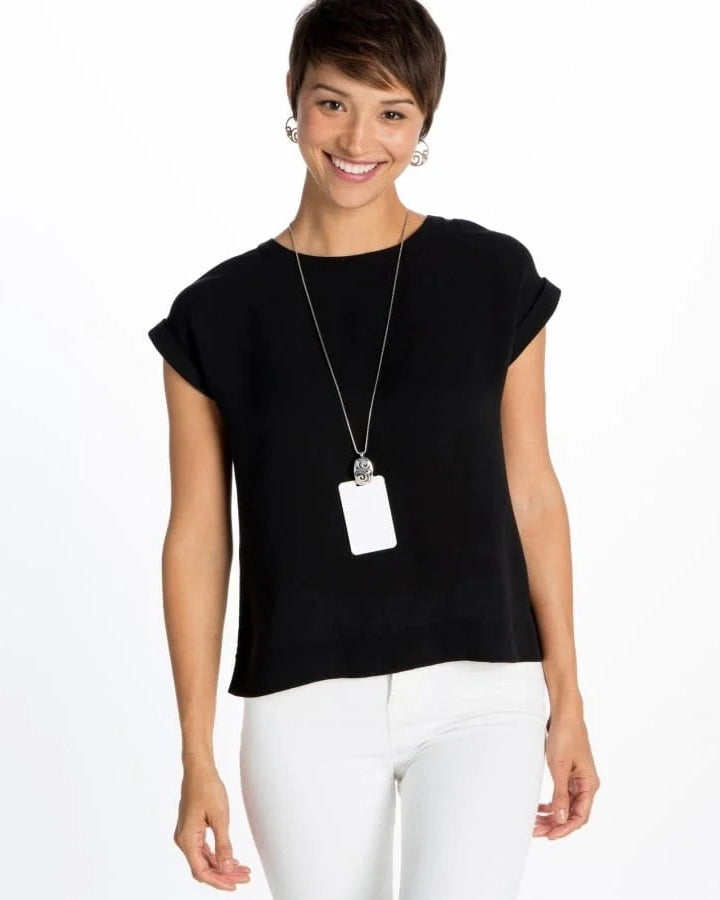 LONDON GROVE BADGE CLIP NECKLACE- BRIGHTON