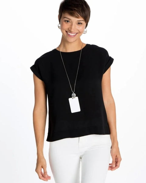 LONDON GROVE BADGE CLIP NECKLACE- BRIGHTON