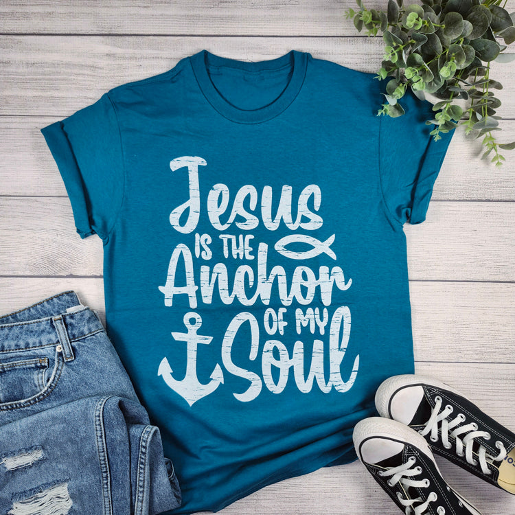 JESUS IS THE ANCHOR OF MY SOUL GRAPHIC TEE