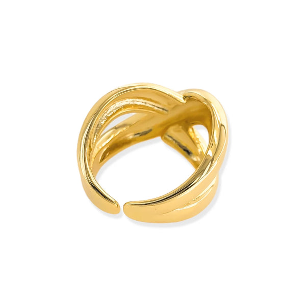 CROSSINGS - WATER RESISTANT - GOLD PLATED RING - 2 COLORS