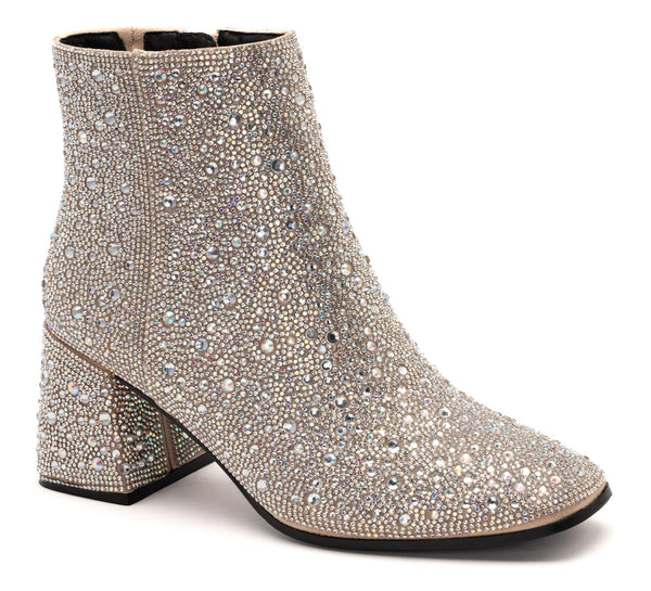 LIT CLEAR RHINESTONE BOOT BY CORKY'S