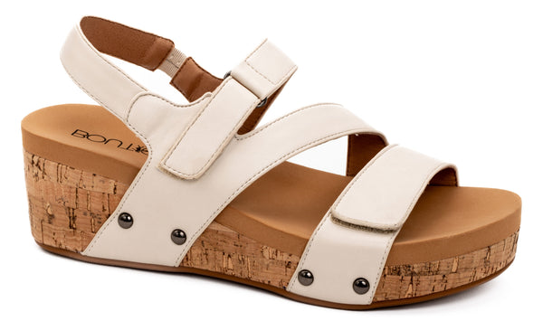 RAIN CHECK WEDGE BY CORKY'S - IVORY