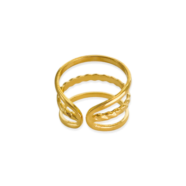 TRIPLE STACKER RING - GOLD