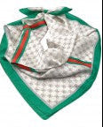 Emblem Scarf - Green - Salty Lime Boutique