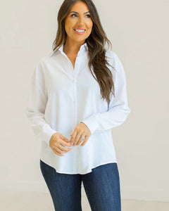 KATHRYN CLASSIC BUTTON-UP - WHITE REG/CURVY