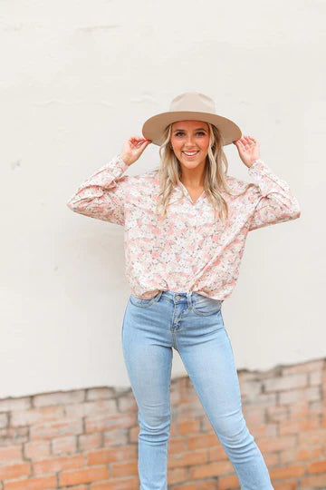 KATHRYN BUTTON DOWN - FLORAL