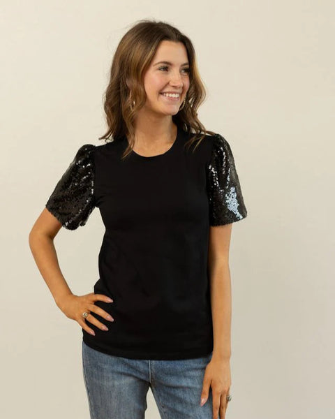 THE PRINCESS TOP  -  BLACK