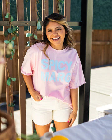 SPICY MARG RELAXED TEE - PINK