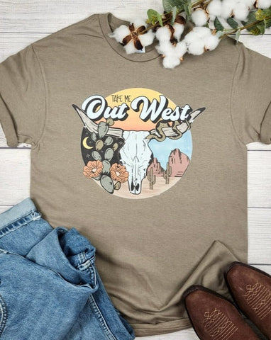 TAKE ME OUT WEST GRAPHIC TEE