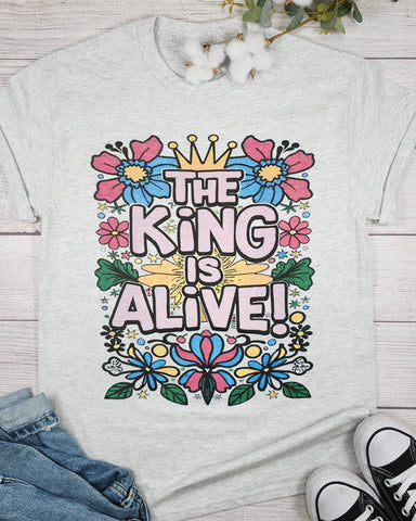 THE KING IS ALIVE GRAPHIC TEE