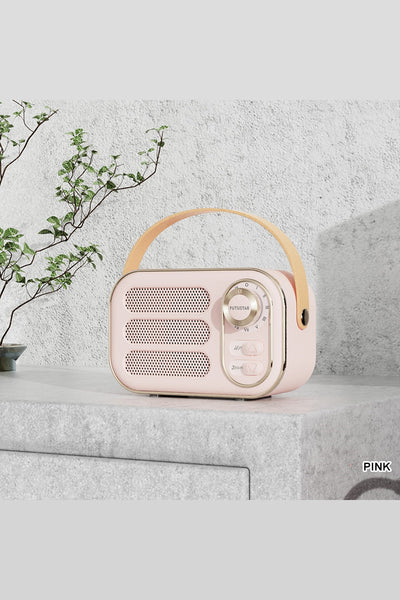 RETRO RADIO BLUETOOTH SPEAKER - 5 COLORS