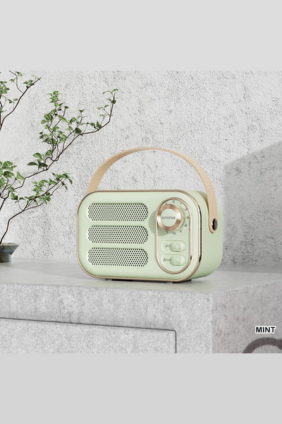 RETRO RADIO BLUETOOTH SPEAKER - 5 COLORS