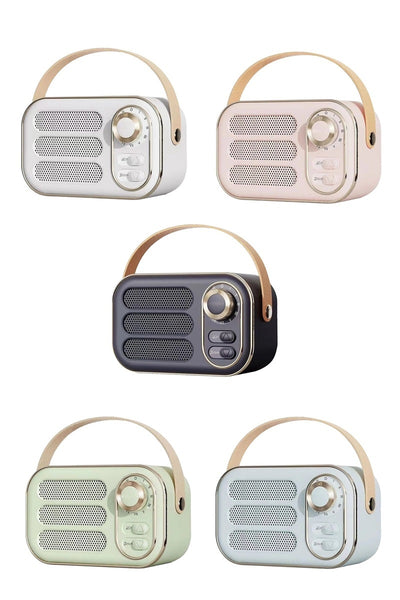 RETRO RADIO BLUETOOTH SPEAKER - 5 COLORS