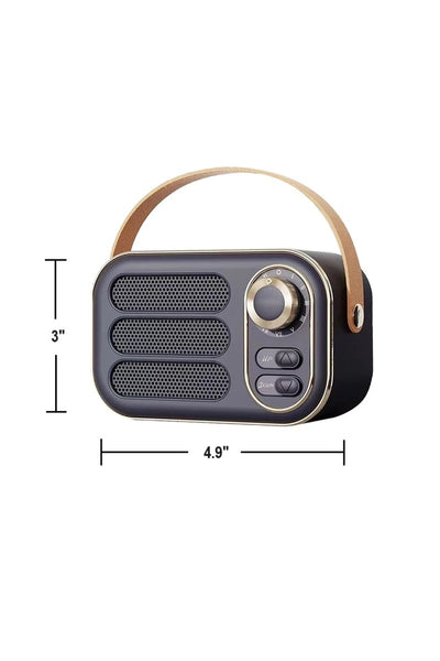 RETRO RADIO BLUETOOTH SPEAKER - 5 COLORS