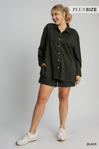 REBA ROMPER - BLACK - CURVY