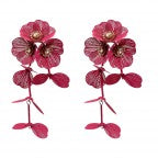 FLOWER DROP DANGLE EARRINGS - 2 COLOR - Salty Lime Boutique