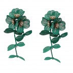 FLOWER DROP DANGLE EARRINGS - 2 COLOR - Salty Lime Boutique