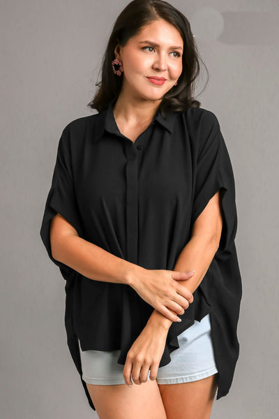 READY TO FLY OVERSIZED TOP BY UMGEE - BLACK