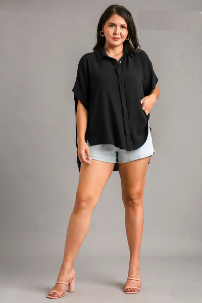 READY TO FLY OVERSIZED TOP BY UMGEE - BLACK