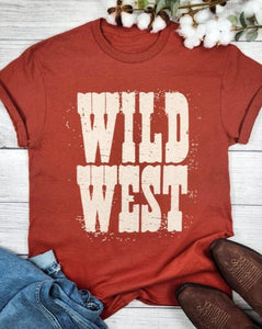 WILD WEST RED-RUST GRAPHIC TEE