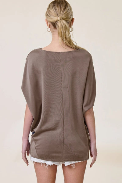 Claudia Short Sleeve Dolman Top - Sierra