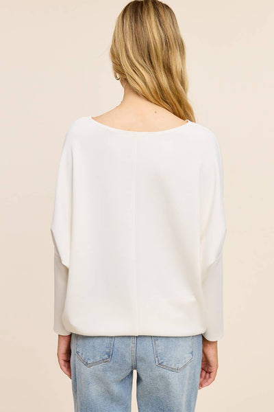 Claudia Long Sleeve Top - Crimson