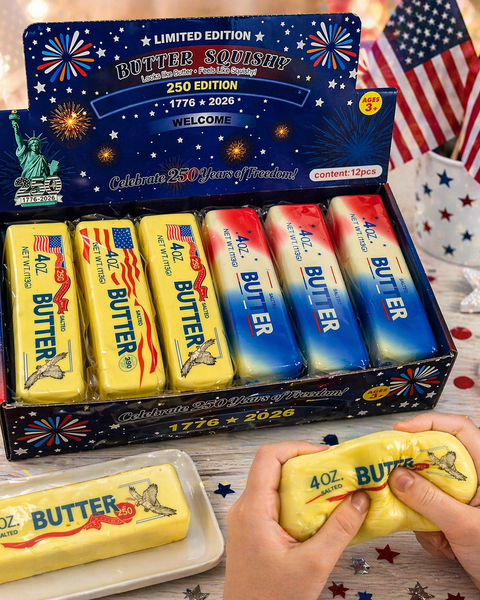 Ultra Squishy Butter – USA 250 Edition 🇺🇸 (Limited Edition) 12 PC PER DISPLAY MSUSBUSA - Salty Lime Boutique