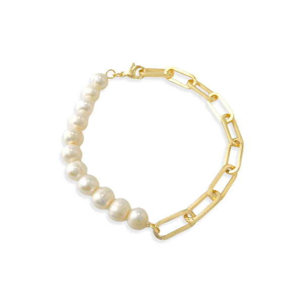 FRESHWATER PEARL CHAIN BRACELET