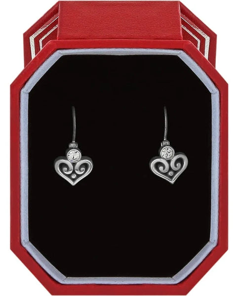 Brighton Alcazar Heart Leverback Earrings Gift Box
