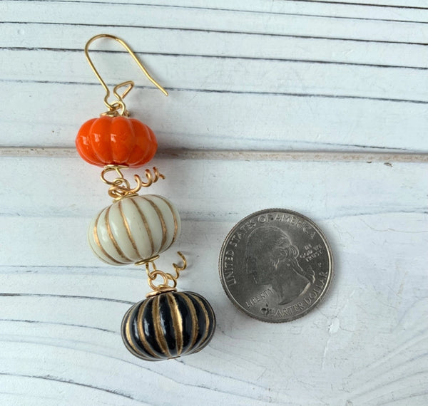 PUMPKIN KING HALLOWEEN EARRINGS