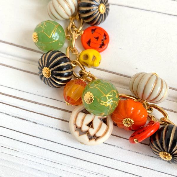 PUMPKIN KING CHARM NECKLACE BY LENORA DAME