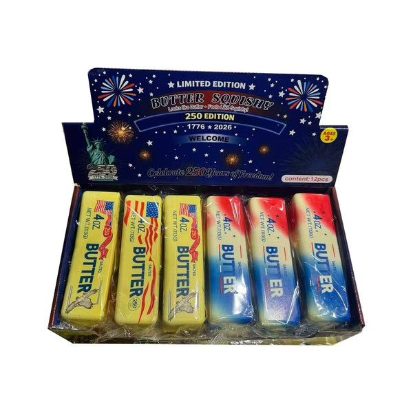 Ultra Squishy Butter – USA 250 Edition 🇺🇸 (Limited Edition) 12 PC PER DISPLAY MSUSBUSA - Salty Lime Boutique