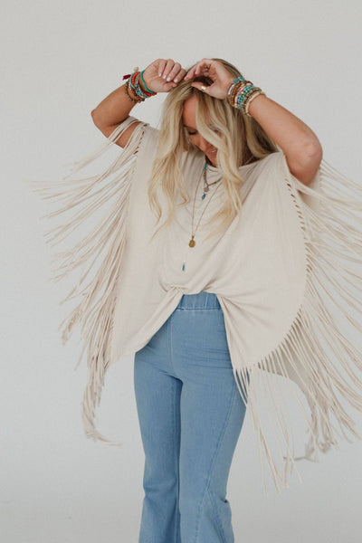 Western Showstopper Fringe Top - Salty Lime Boutique
