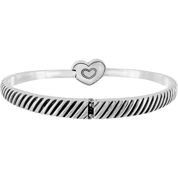 CELESTIA HEART HINGED BANGLE- BRIGHTON