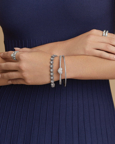 CELESTIA HEART HINGED BANGLE- BRIGHTON