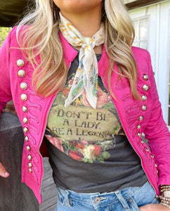 MILITARY JACKET BY JUNK GYPSY - HOT PINK