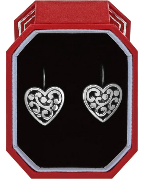 Brighton Contempo Heart Leverback Earrings Gift Box