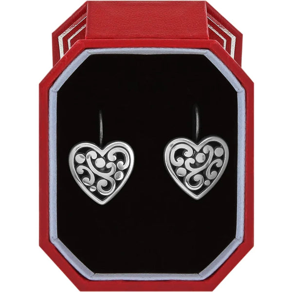 Brighton Contempo Heart Leverback Earrings Gift Box
