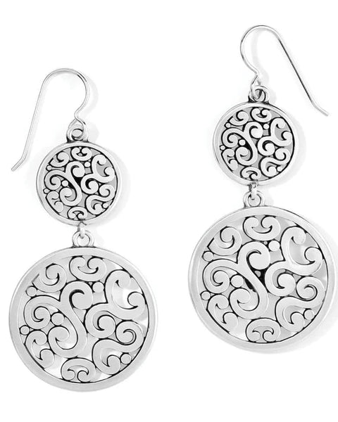 Brighton Contempo Medallion Duo French Wire Earrings