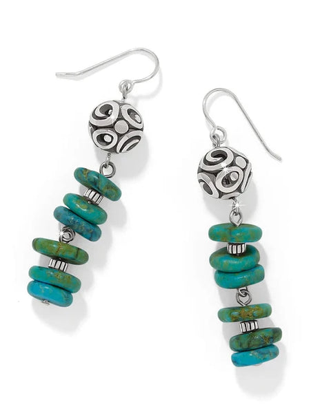 Contempo Sonora Verde Blue French Wire Earrings