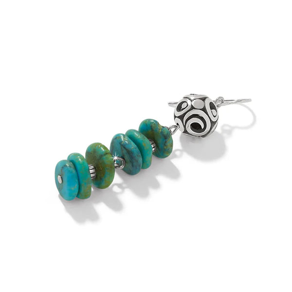 Contempo Sonora Verde Blue French Wire Earrings