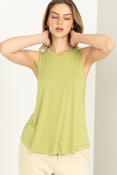 SLEEVELESS TANK TOP - 4 COLORS