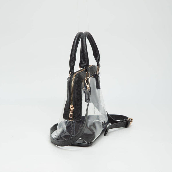 TG10773 Analise Clear Satchel/Crossbody Bag: Gold - Salty Lime Boutique