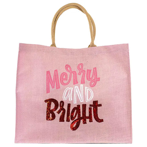 MERRY AND BRIGHT CARRYALL TOTE