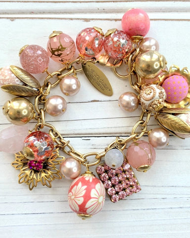 PINK BAUBLE CHARM BRACELET