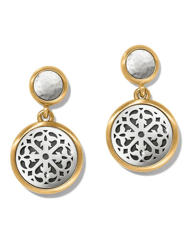 FERRARA TWO-TONE LUCE POST DROP EARRINGS- BRIGHTON