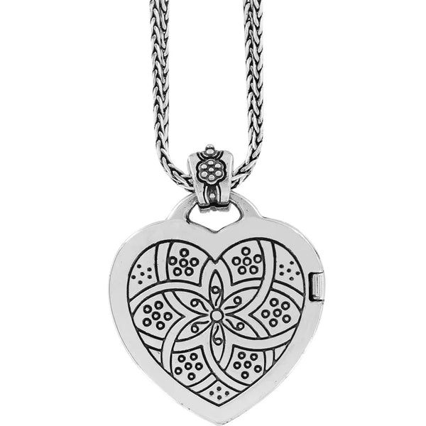 Brighton Floral Heart Locket Necklace